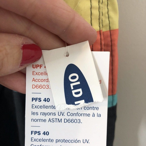 Old Navy NWT Men's Striped Above the Knee Swim Trunks Shorts 8" Inseam Size XXL - Picture 3 of 12